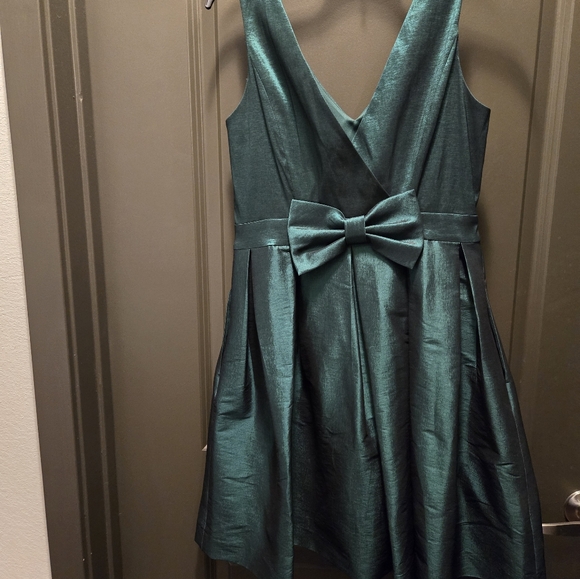 Modcloth Dark Green Sleevless Party Dress Size 6 - Picture 2 of 6